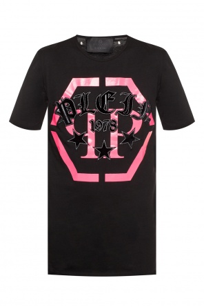 T-shirt with velvet logo, zdjęcie 1 T-shirt with velvet logo od Philipp Plein